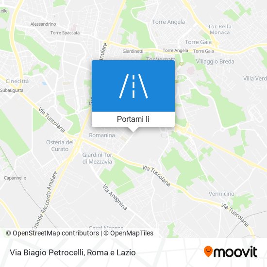 Mappa Via Biagio Petrocelli