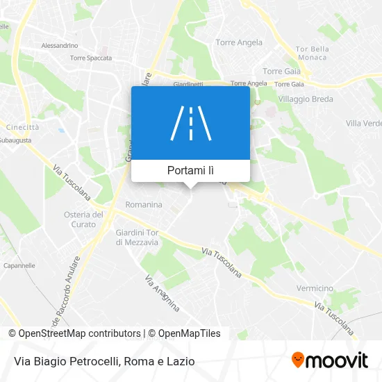 Mappa Via Biagio Petrocelli