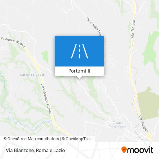 Mappa Via Bianzone