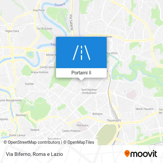 Mappa Via Biferno