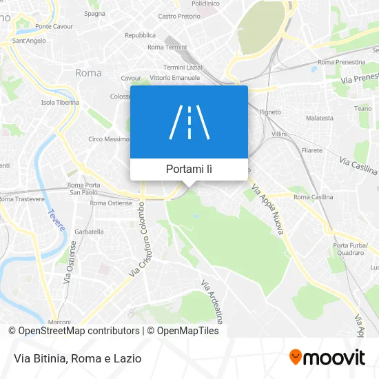 Mappa Via Bitinia