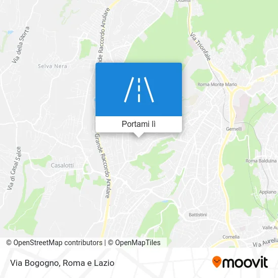 Mappa Via Bogogno