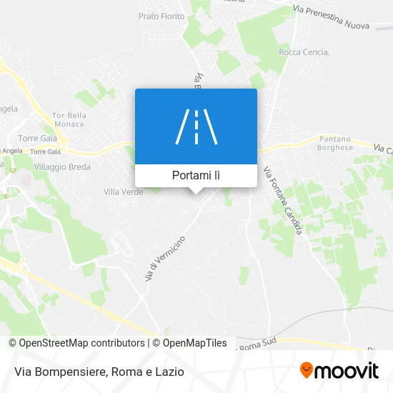 Mappa Via Bompensiere