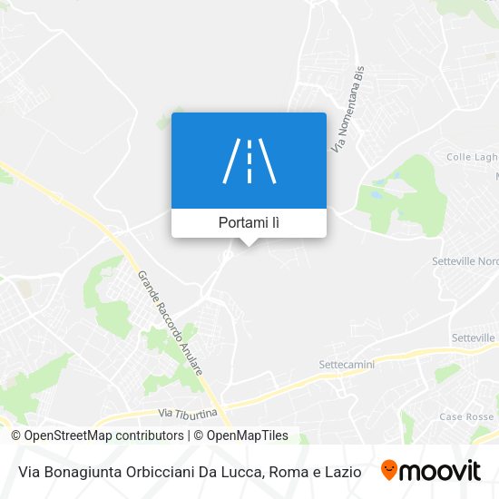 Mappa Via Bonagiunta Orbicciani Da Lucca