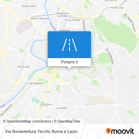 Mappa Via Bonaventura Tecchi