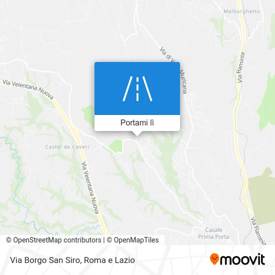 Mappa Via Borgo San Siro