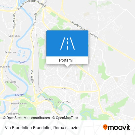 Mappa Via Brandolino Brandolini