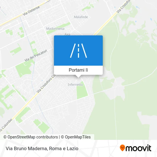 Mappa Via Bruno Maderna