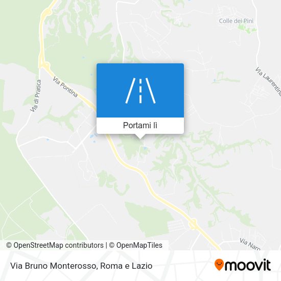 Mappa Via Bruno Monterosso