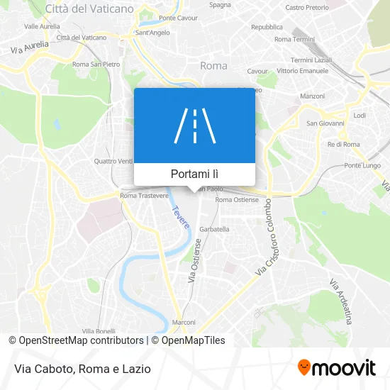 Mappa Via Caboto