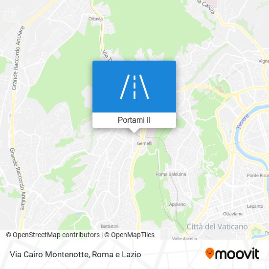 Mappa Via Cairo Montenotte