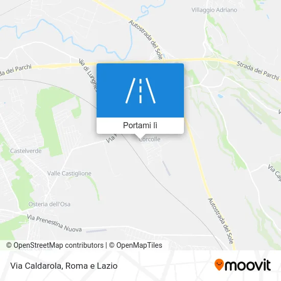 Mappa Via Caldarola