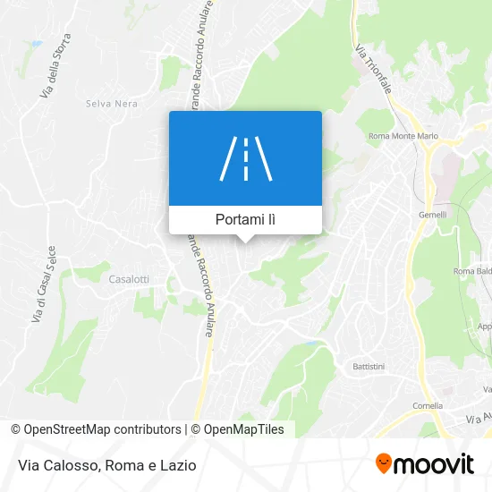 Mappa Via Calosso