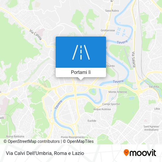 Mappa Via Calvi Dell'Umbria