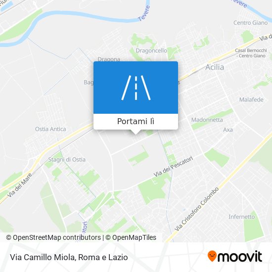 Mappa Via Camillo Miola