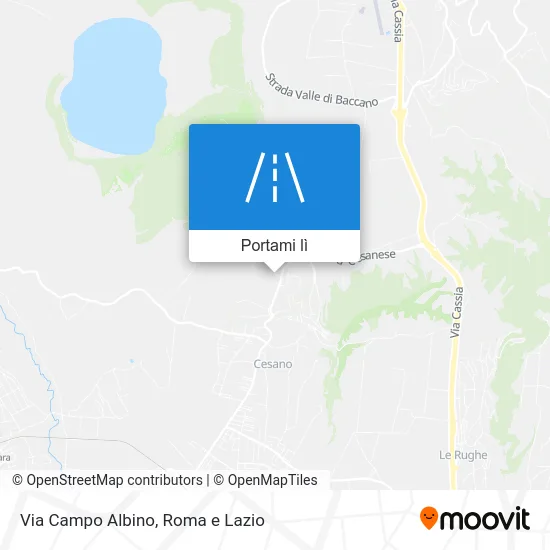 Mappa Via Campo Albino