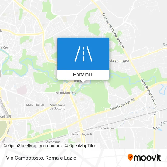 Mappa Via Campotosto