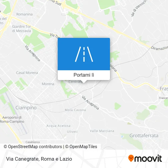 Mappa Via Canegrate