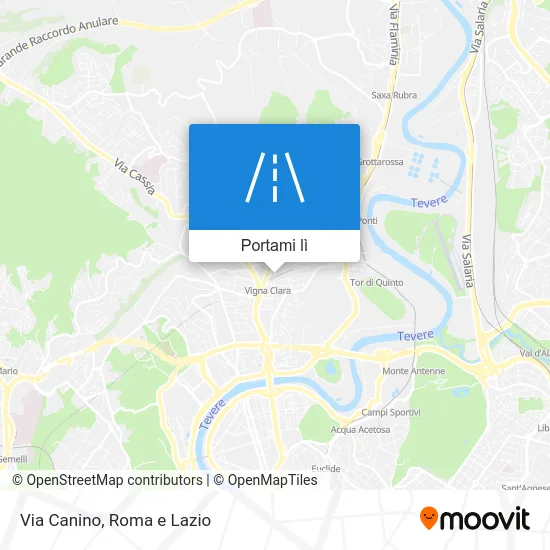 Mappa Via Canino