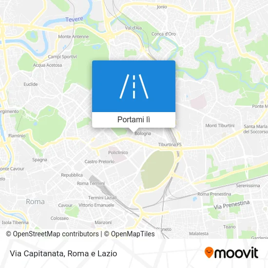 Mappa Via Capitanata