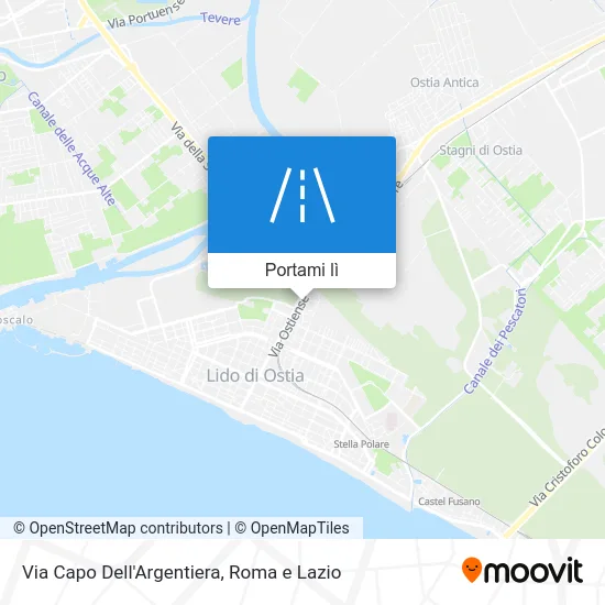 Mappa Via Capo Dell'Argentiera