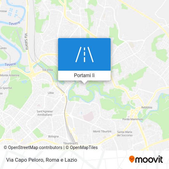 Mappa Via Capo Peloro