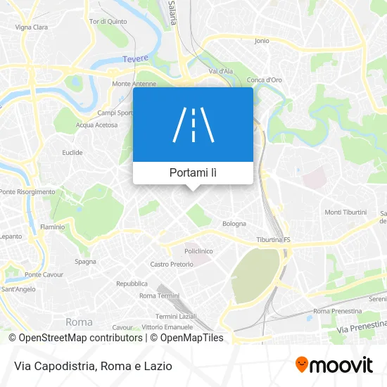 Mappa Via Capodistria