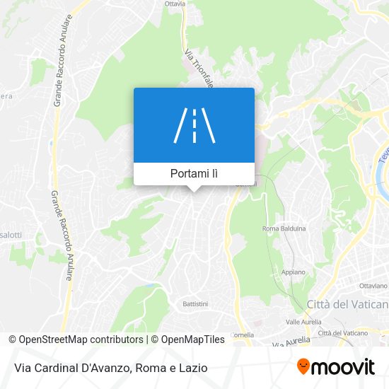 Mappa Via Cardinal D'Avanzo