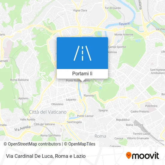 Mappa Via Cardinal De Luca