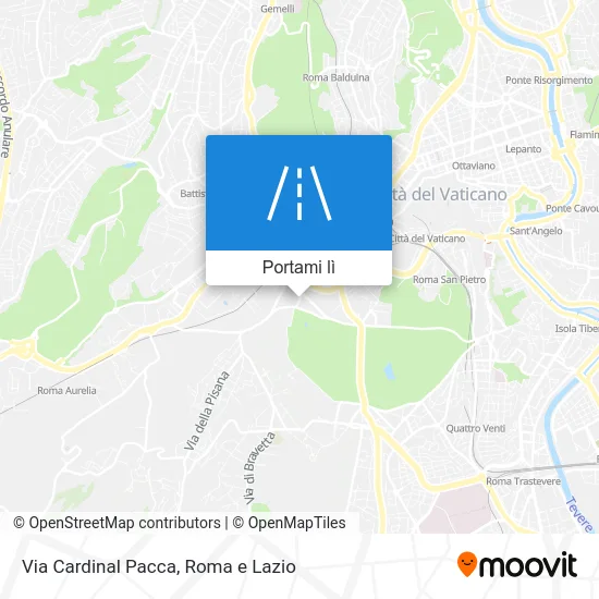 Mappa Via Cardinal Pacca
