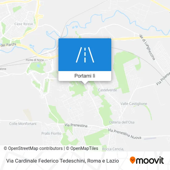Mappa Via Cardinale Federico Tedeschini