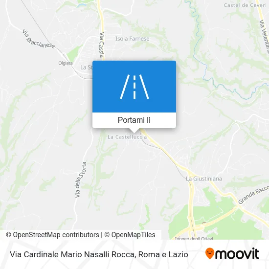 Mappa Via Cardinale Mario Nasalli Rocca