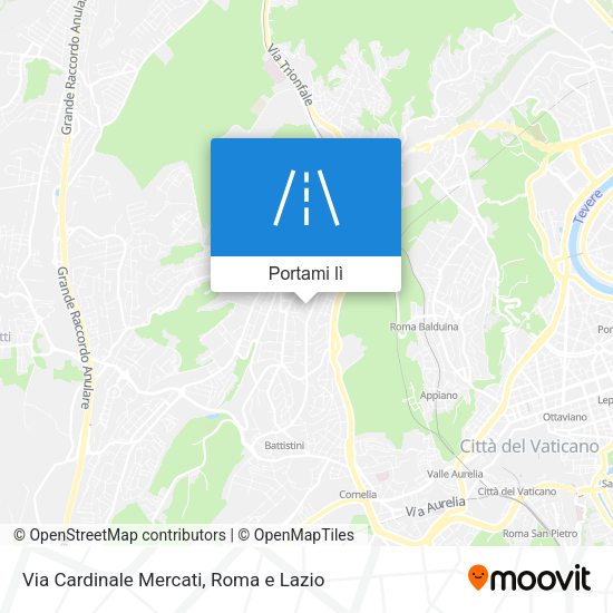 Mappa Via Cardinale Mercati