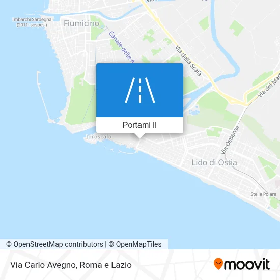 Mappa Via Carlo Avegno