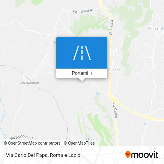 Mappa Via Carlo Del Papa