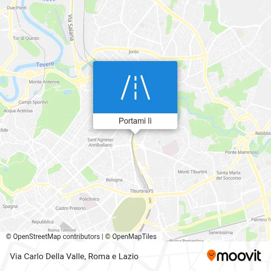 Mappa Via Carlo Della Valle