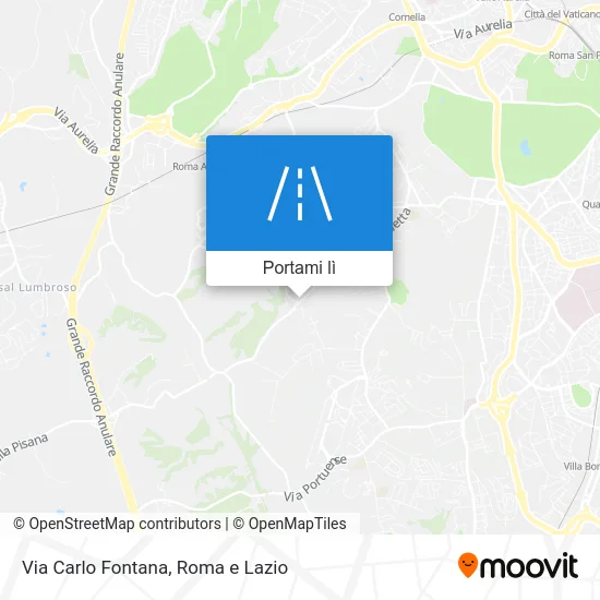 Mappa Via Carlo Fontana