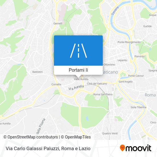 Mappa Via Carlo Galassi Paluzzi