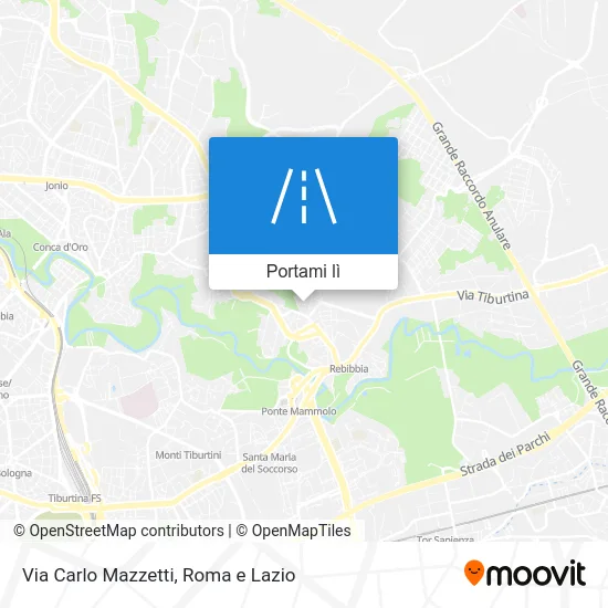 Mappa Via Carlo Mazzetti