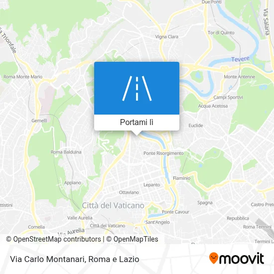 Mappa Via Carlo Montanari