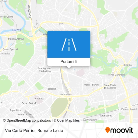 Mappa Via Carlo Perrier