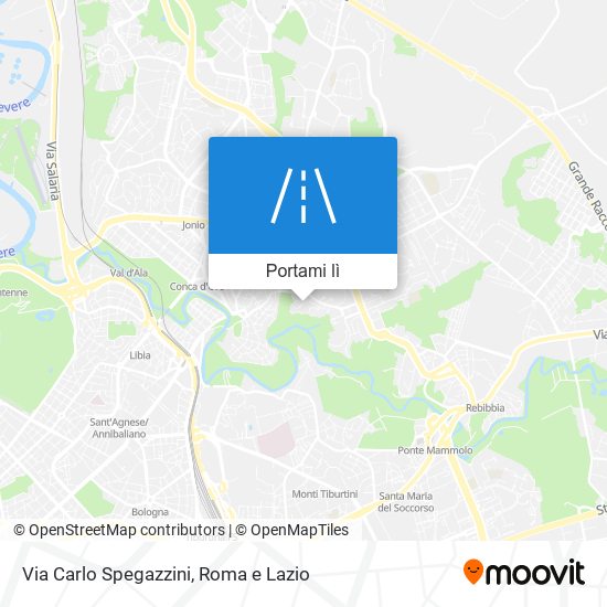 Mappa Via Carlo Spegazzini