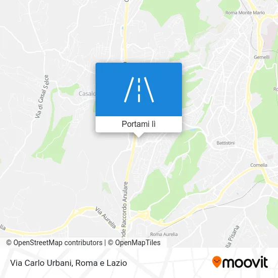 Mappa Via Carlo Urbani