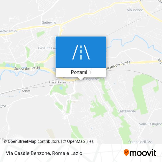 Mappa Via Casale Benzone