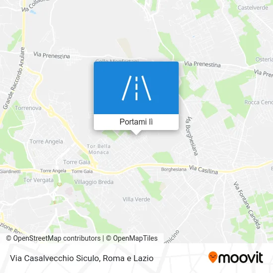 Mappa Via Casalvecchio Siculo