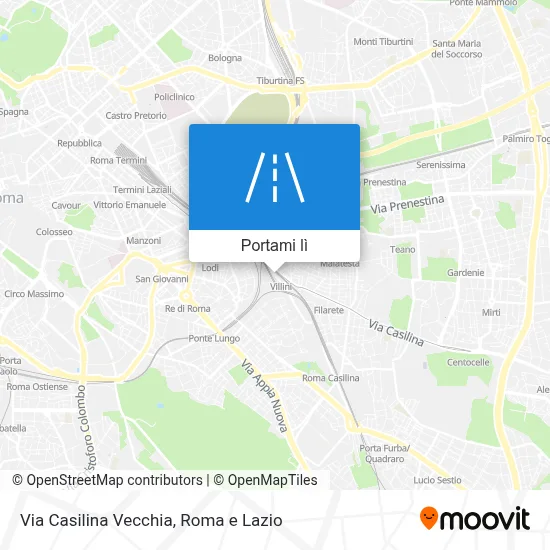 Mappa Via Casilina Vecchia