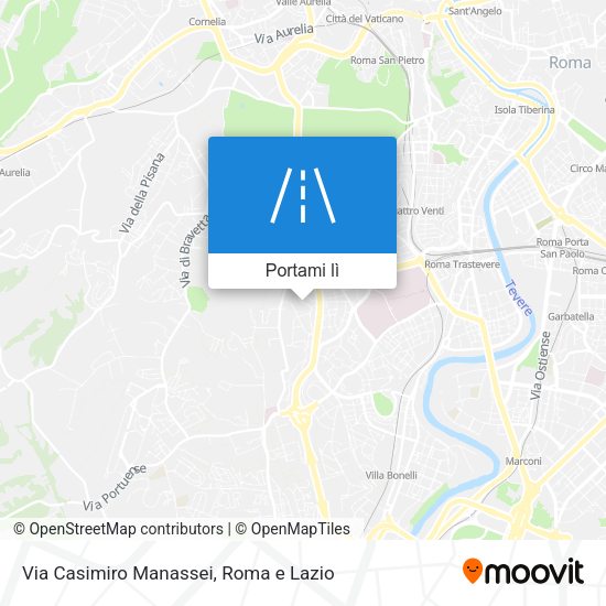 Mappa Via Casimiro Manassei