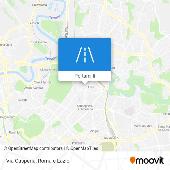 Mappa Via Casperia