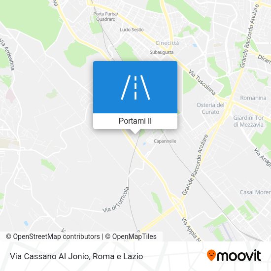 Mappa Via Cassano Al Jonio