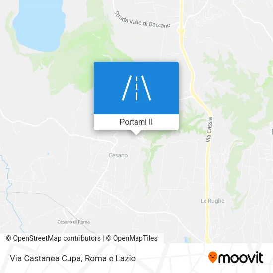 Mappa Via Castanea Cupa